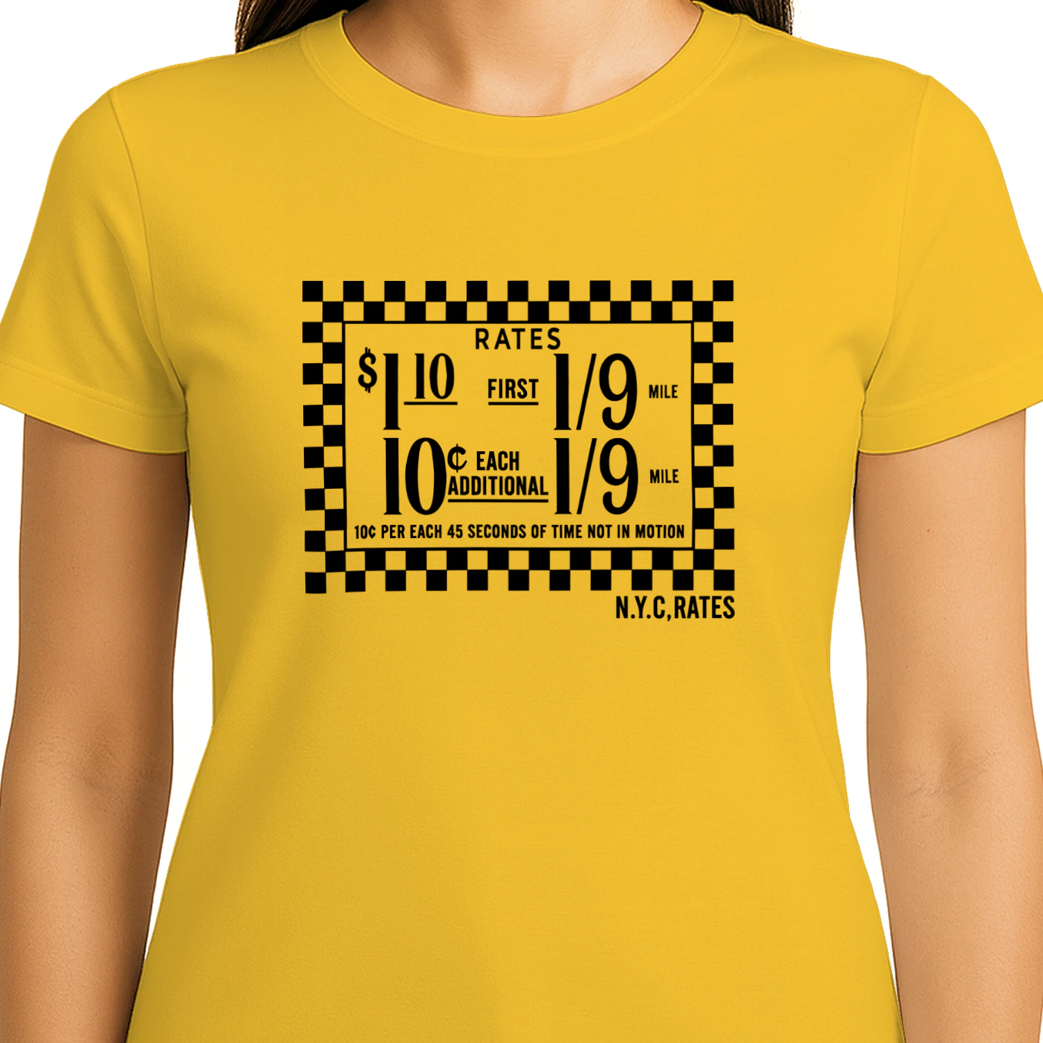 Carolina Caroline New York Taxi Rates Shirt