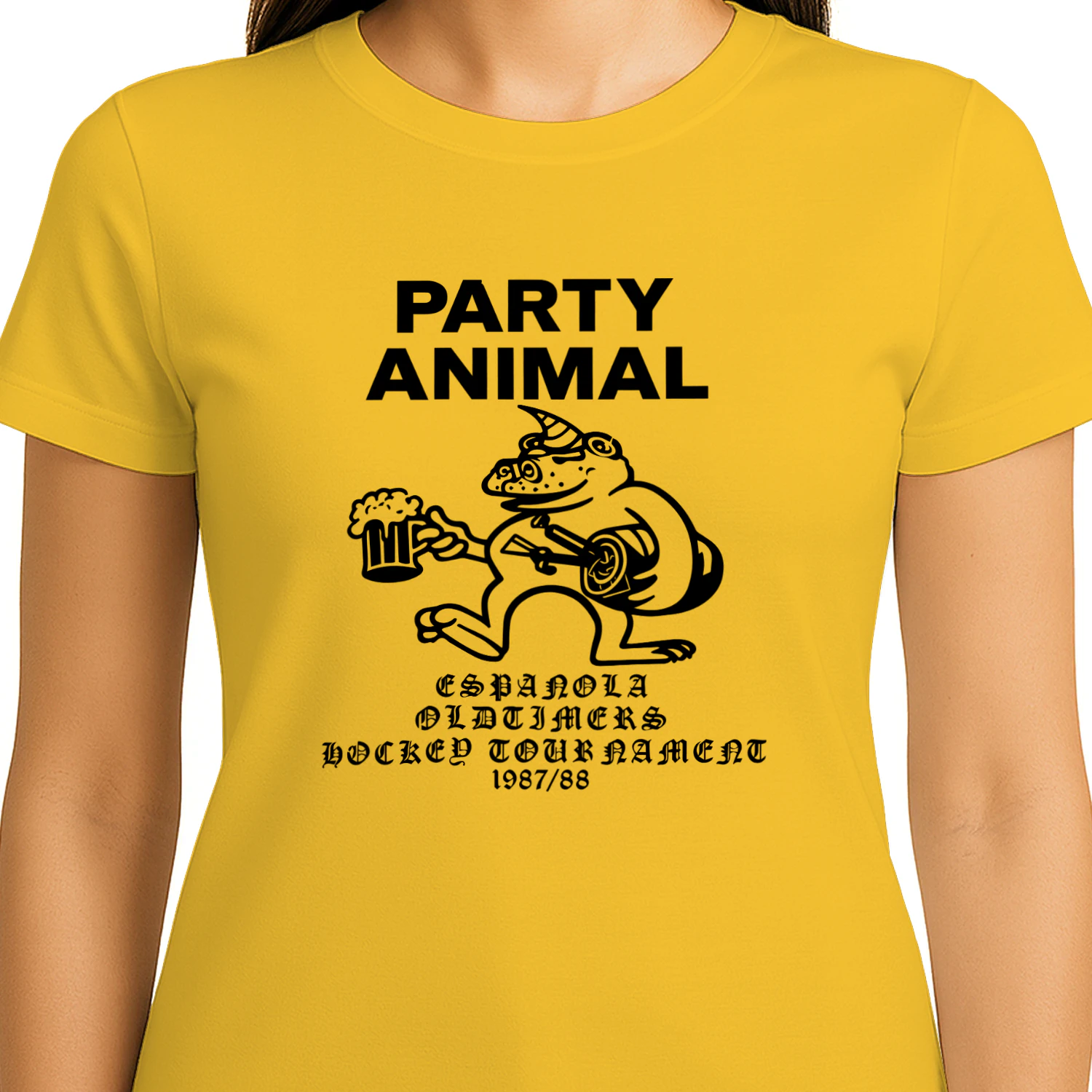 Party Animal Espanola Oldtimers Hockey Tournament Shirt