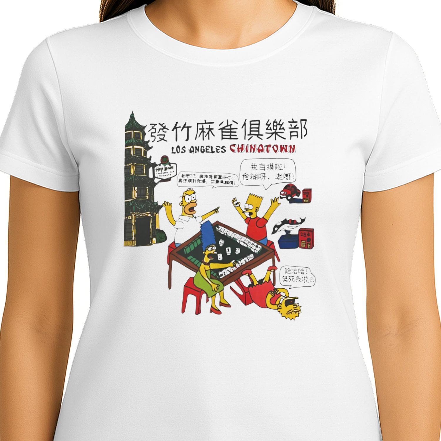 Simpsons Los Angeles Chinatown Shirt