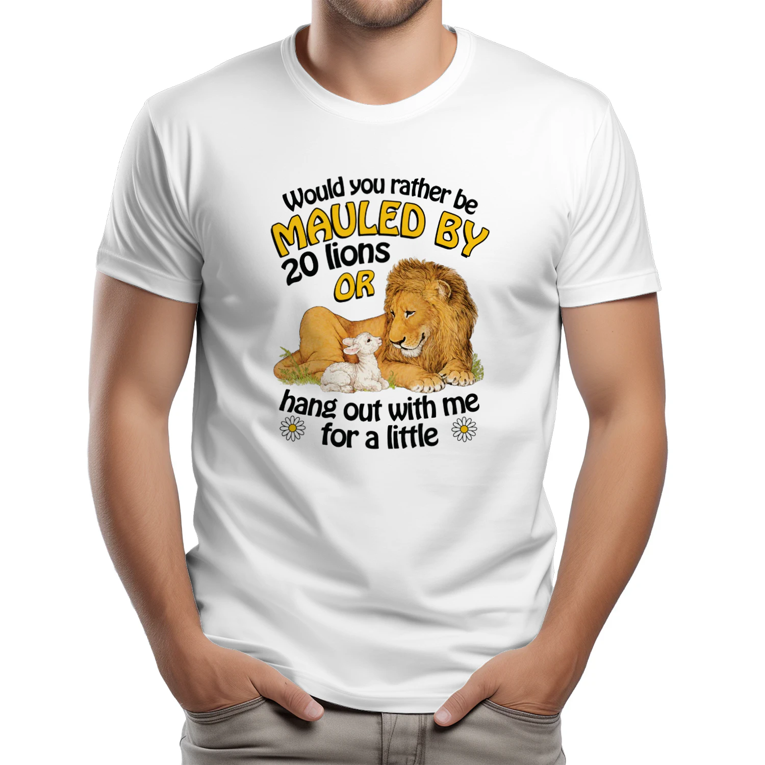 Would You Rather Be Mauled By 20 Lions Or Hang Out With Me For A Little Shirt