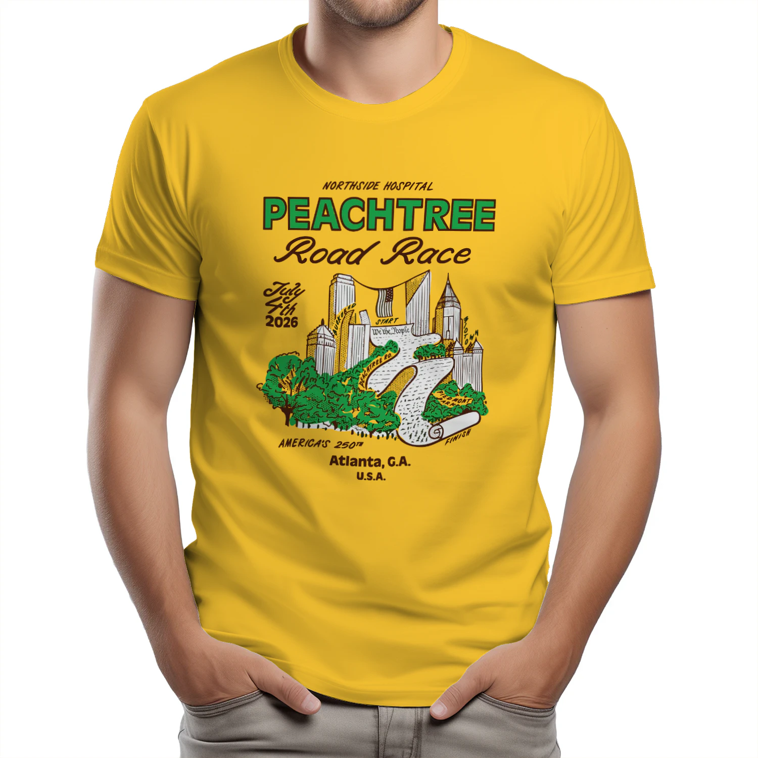 2026 Peachtree Road Race We The Peaches Shirt -Dyan Szall Atlanta Finisher Tee
