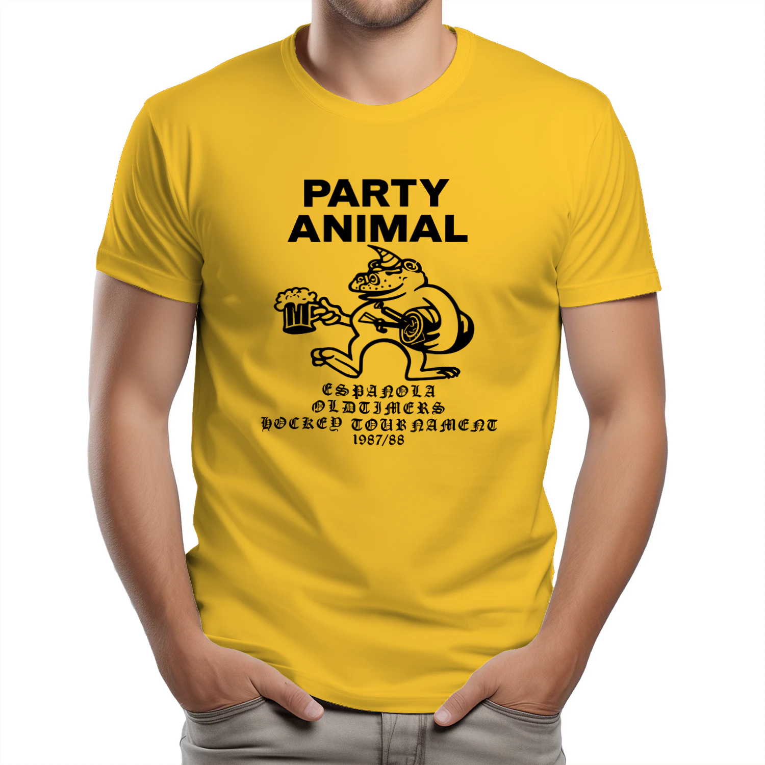 Party Animal Espanola Oldtimers Hockey Tournament Shirt