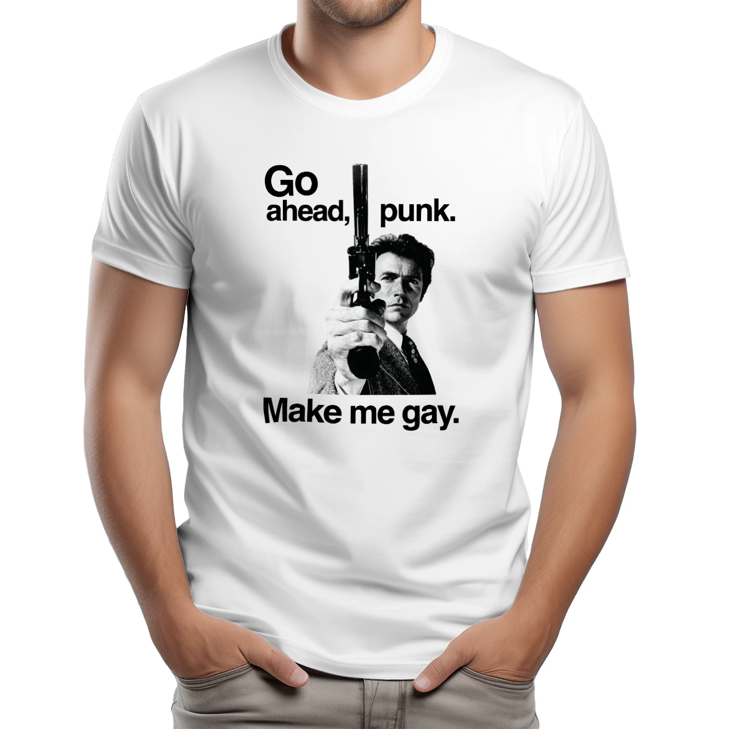 Go Ahead Punk. Make Me Gay Shirt