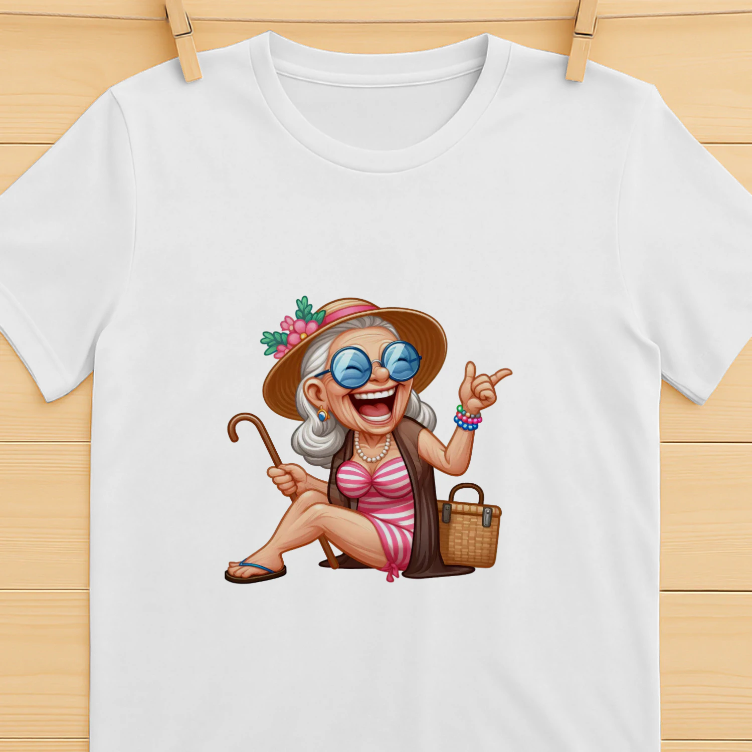 Funny Summer Old Ladies 
