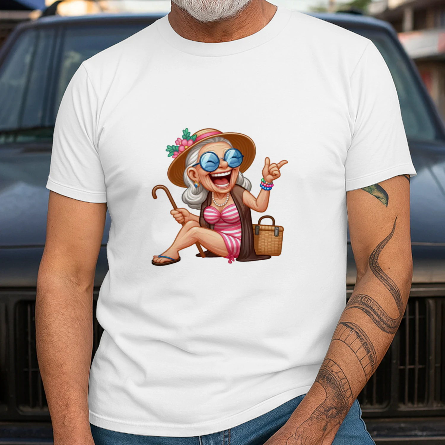 Funny Summer Old Ladies 