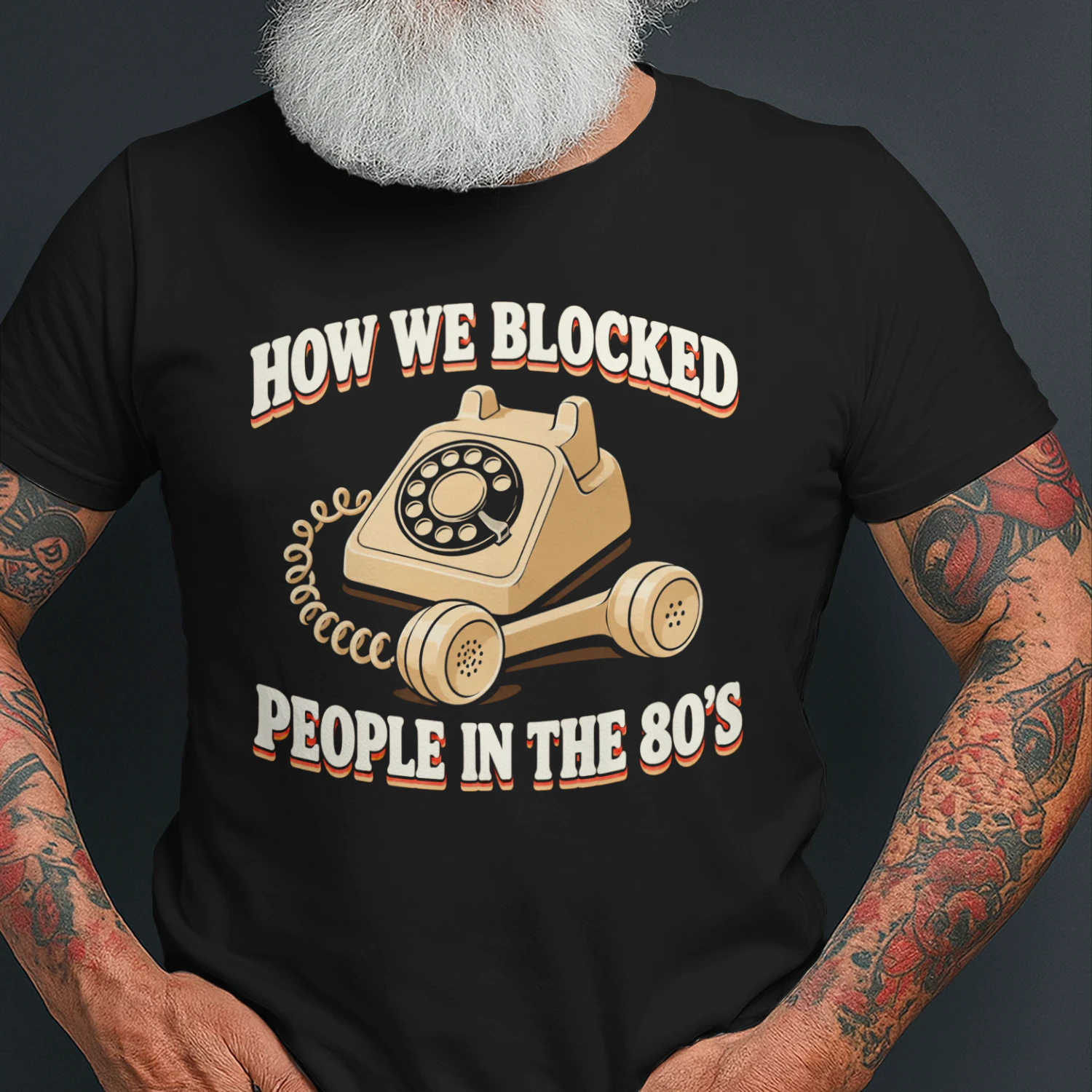 How We Blocked People In The 80s T-Shirt – Retro Humor Tee