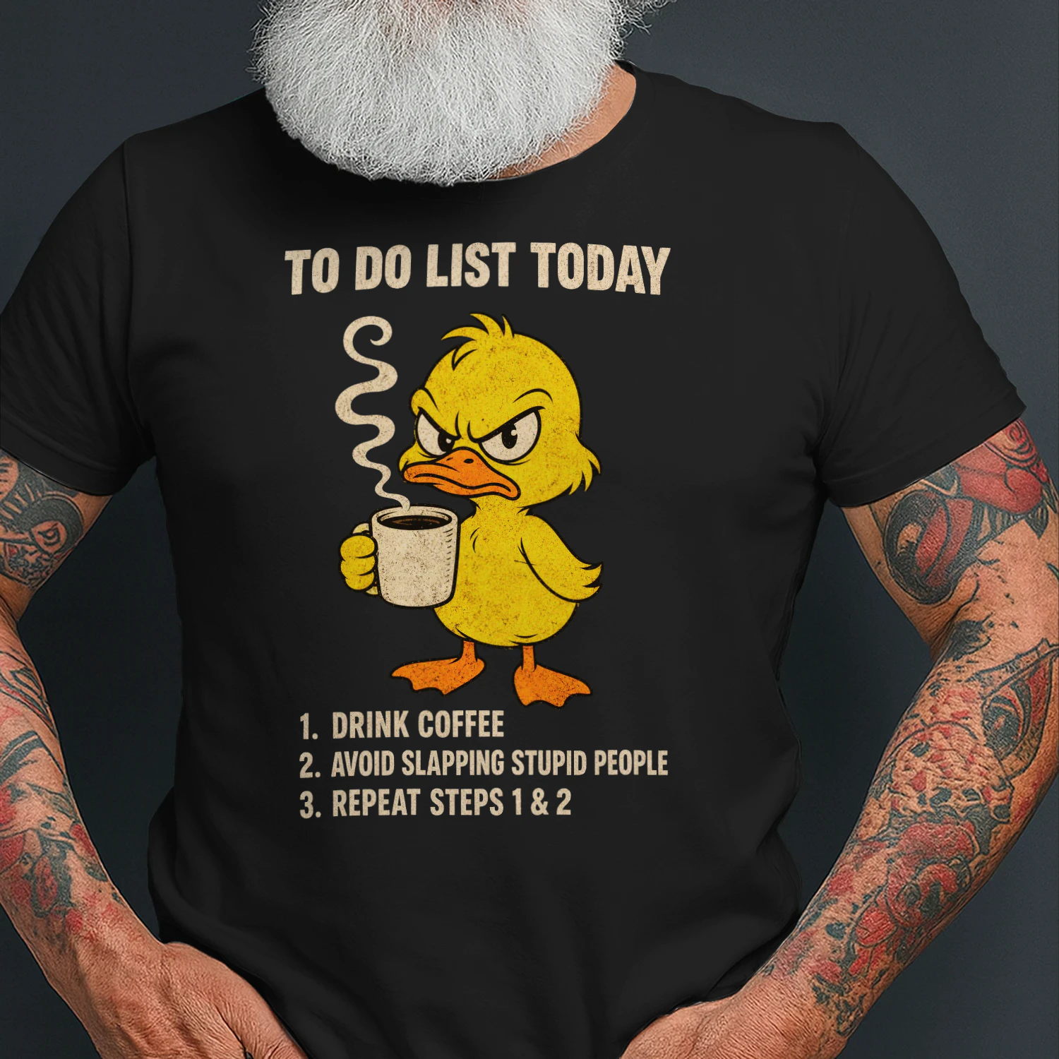 To do List Today Drink Coffee Avoid slapping Stupid People T-Shirt