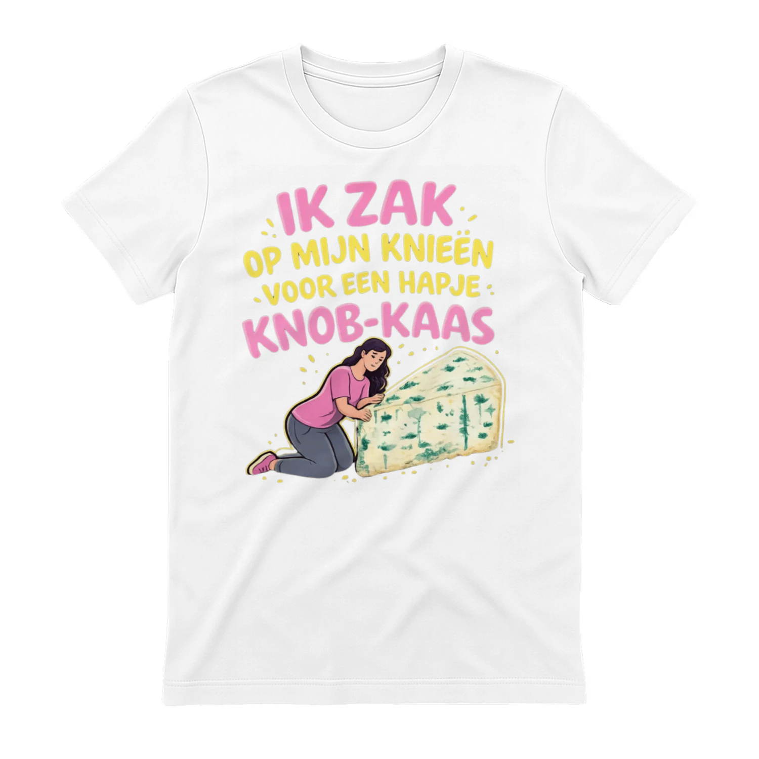 Ik Zak Op Mijn Knieën Voor Knob-Kaas Meme T-shirt