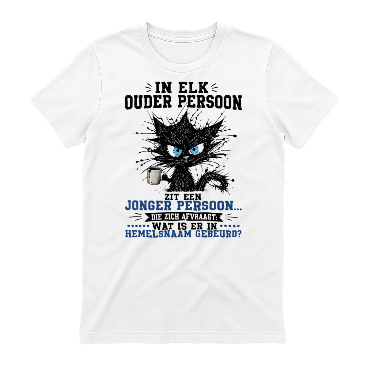 Grappig Ouder Worden Kat T-Shirt