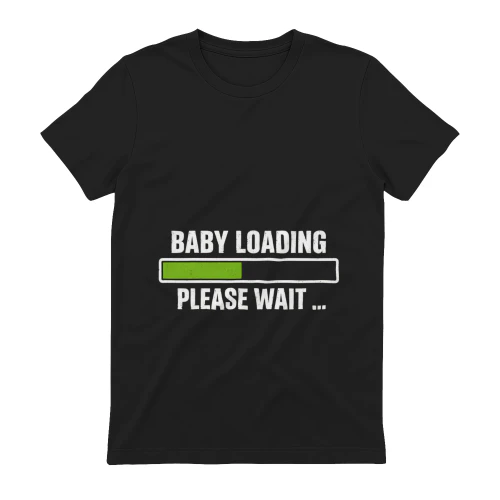 Baby Loading Please Wait  Funny Pregnancy Announcement T-Shirt
