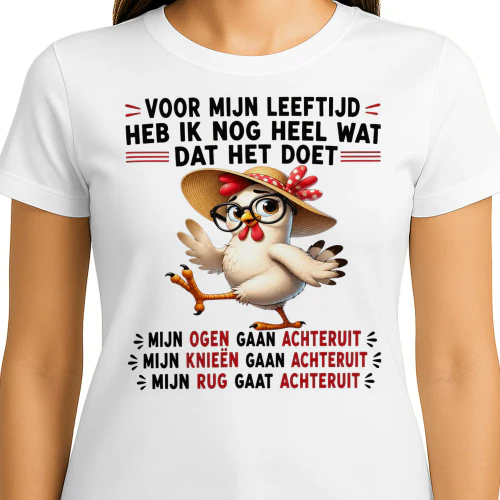 Grappig Ouder Worden Kip T-Shirt
