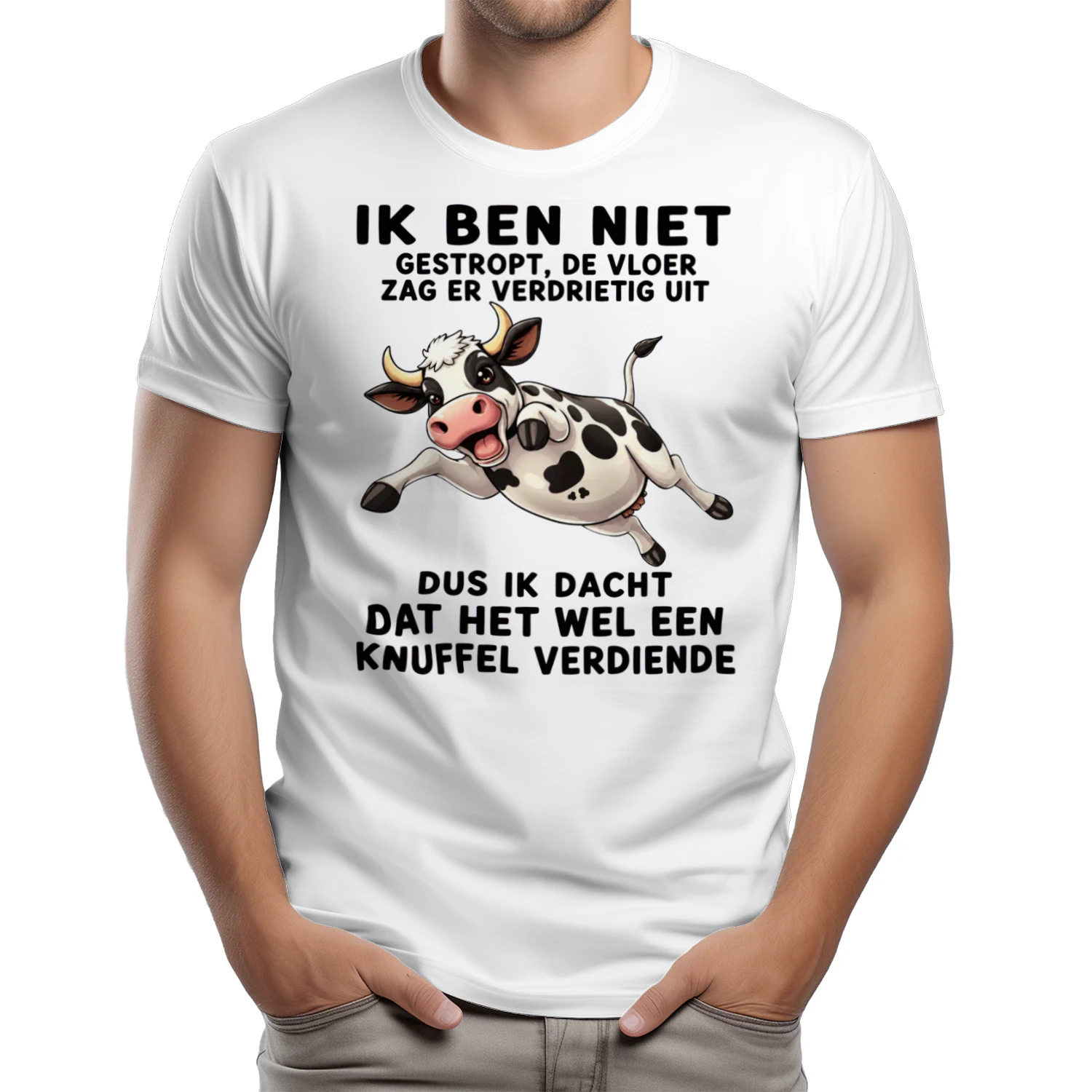 Dus Ik Dacht Dat Het Wel Een Knuffel Verdiende – Grappig Koe Shirt