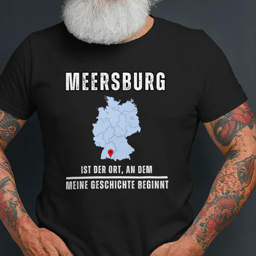 Red White and Blue Simple Illustrative Paris City T Shirt