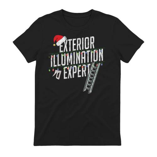 Exterior Illumination Expert Funny T Shirt Christmas Lights T-Shirt - KMTEE Shop 1KB07K8217KB