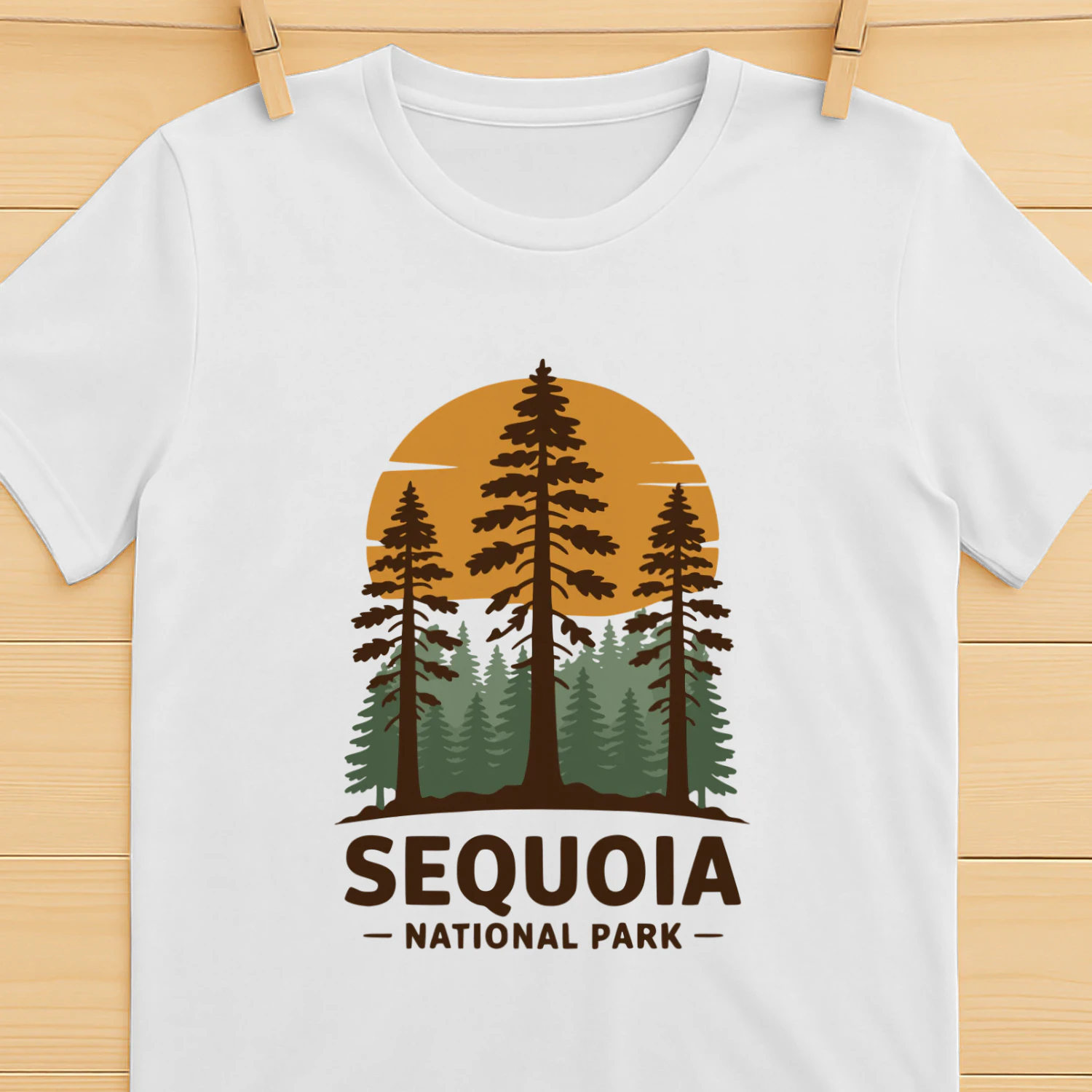 Sequoia National Park General Sherman Tree T-Shirt – Giant Sequoias Nature Graphic Tee