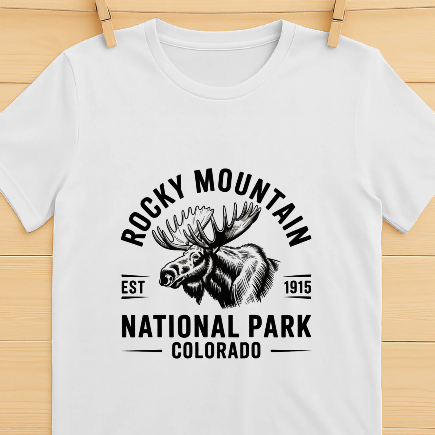 Scenic Rocky Mountain National Park Landscape Tee