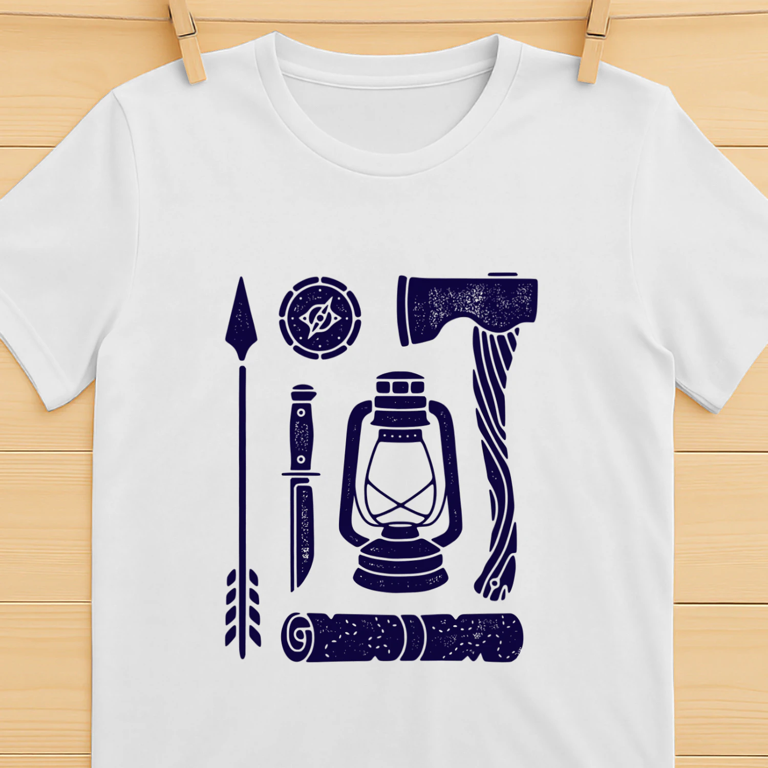 Vintage Campfire Graphic T-Shirt – Retro Outdoor Camping Tee