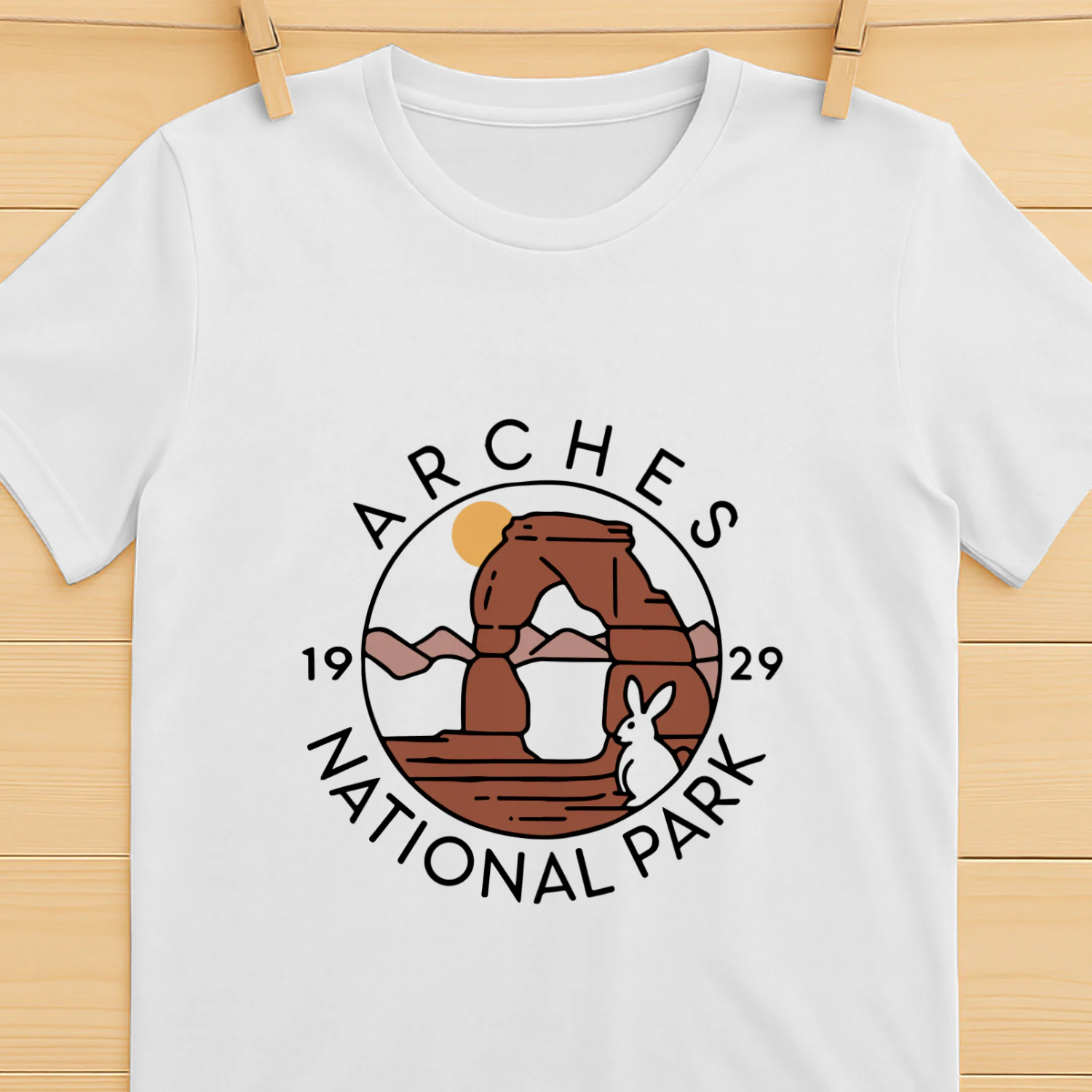 Scenic Arches National Park Hiking Trails Tee