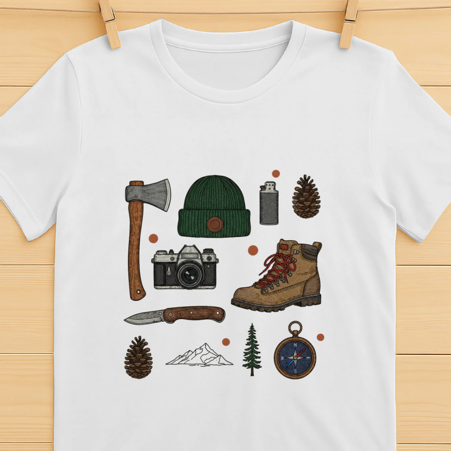 Camp Life Graphic T-Shirt – Cozy Campfire Outdoor Camper Tee