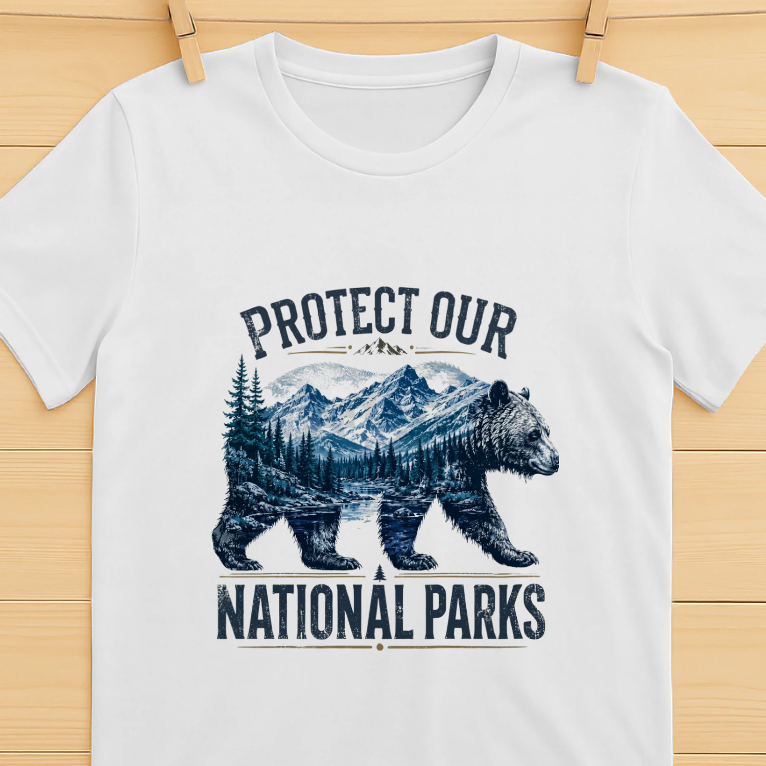 Protect Our National Parks Shirt  Vintage Folklore & Wilderness Graphic Tee