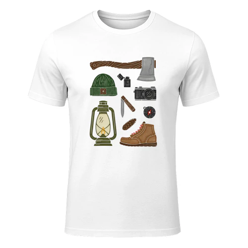Heritage Campfire Club T-Shirt – Distressed Outdoor Adventure Tee
