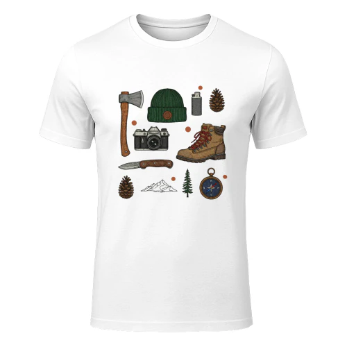 Camp Life Graphic T-Shirt – Cozy Campfire Outdoor Camper Tee