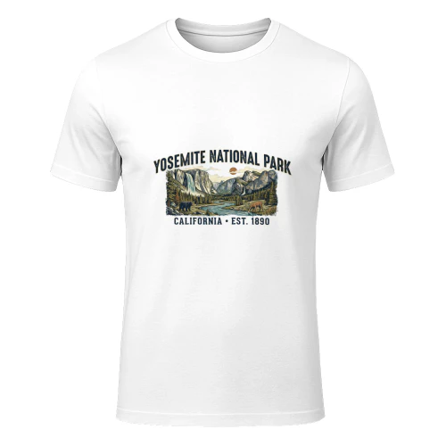 Vintage Yosemite National Park Shirt  Retro California Valley & Wildlife Graphic Tee