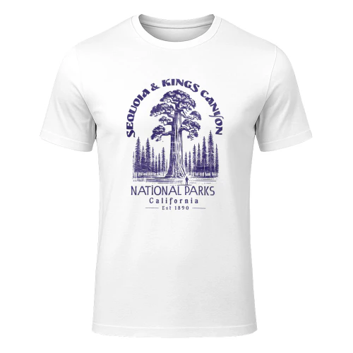 Sequoia National Park Retro Wilderness Graphic