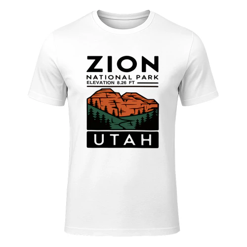 Zion National Park Trail Shirt  Vintage Utah Red Rocks Nature & Hiker Gift Tee