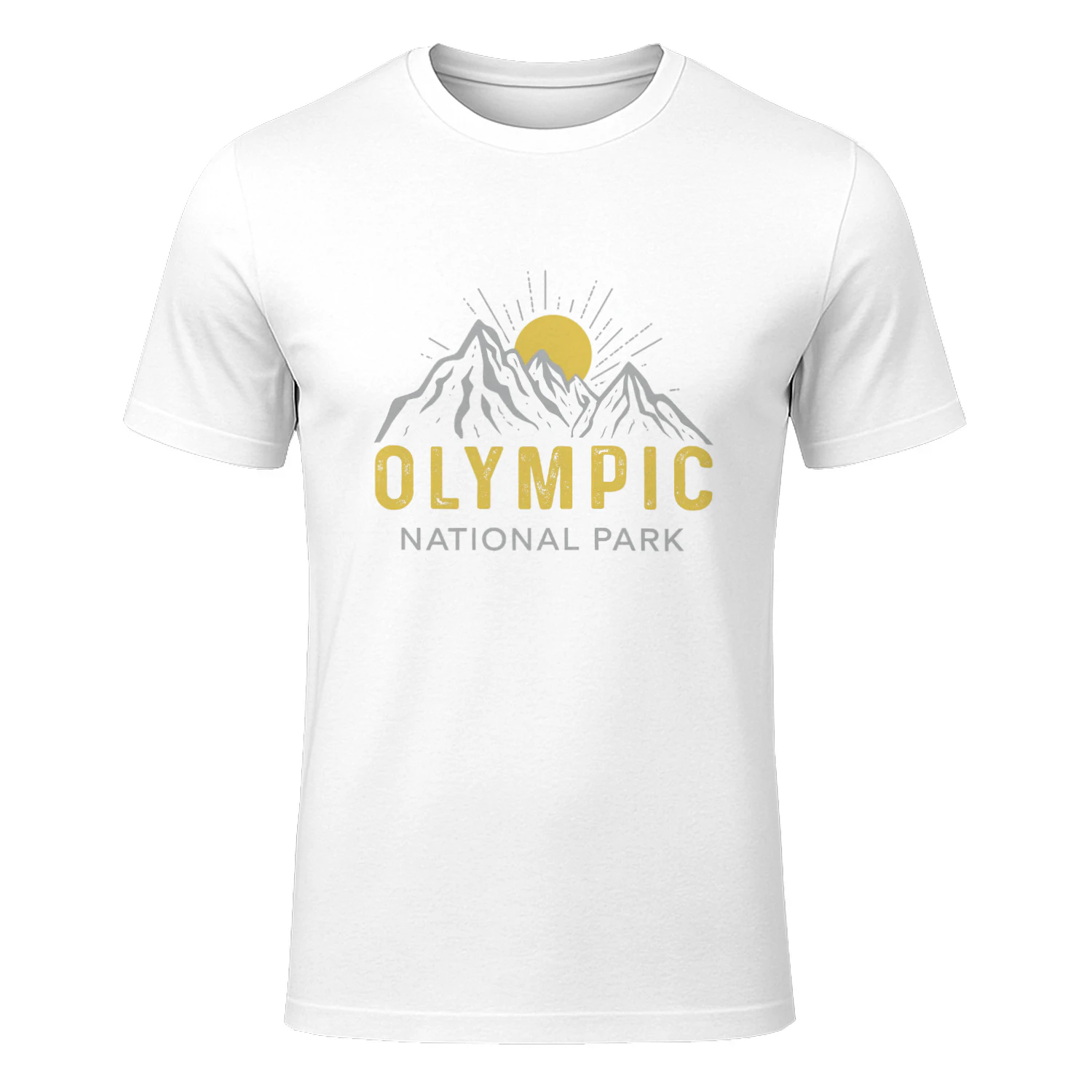 Retro Olympic National Park Graphic Shirt  Pacific Northwest Nature & Trail Tee