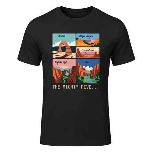Explore Moab Big 5 National Parks Shirt