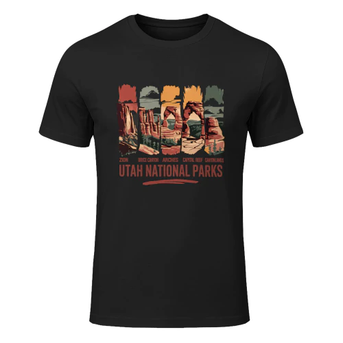 Vintage Mighty Five National Parks Tee