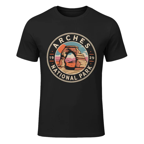 Arches National Park Camping Adventure Tee