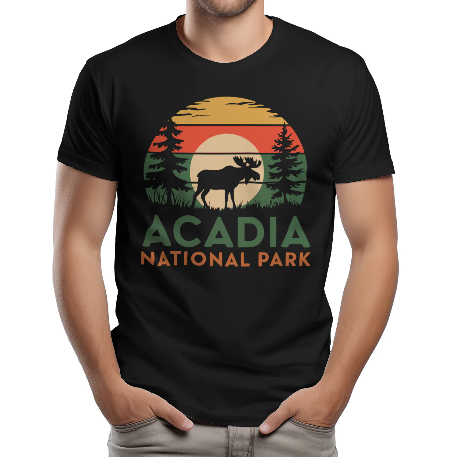 Vintage Acadia National Park Adventure Tee