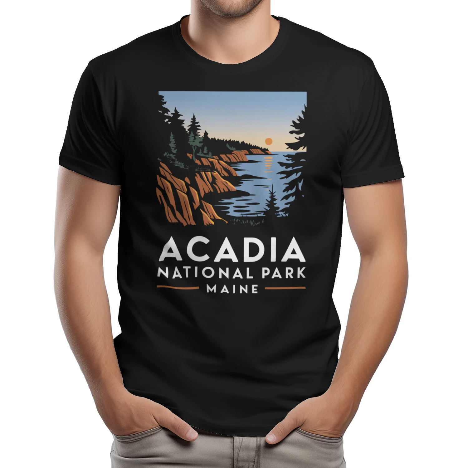 Acadia National Park Sunrise Adventure Tee