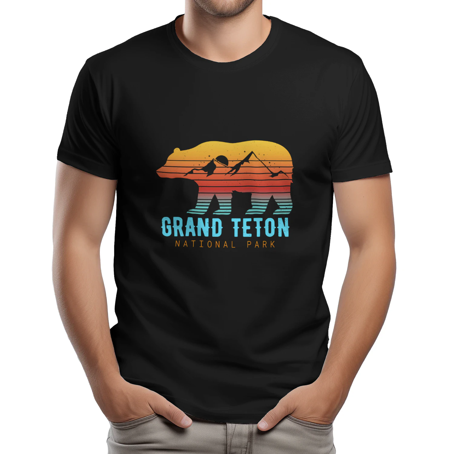 Vintage Grand Teton Hiking Graphic