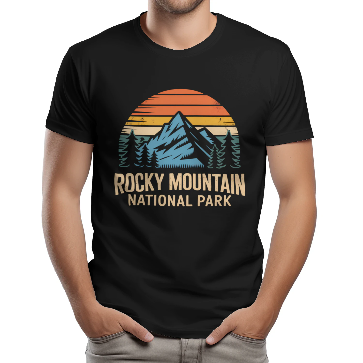 Rocky Mountain National Park Wildlife Graphic Tee