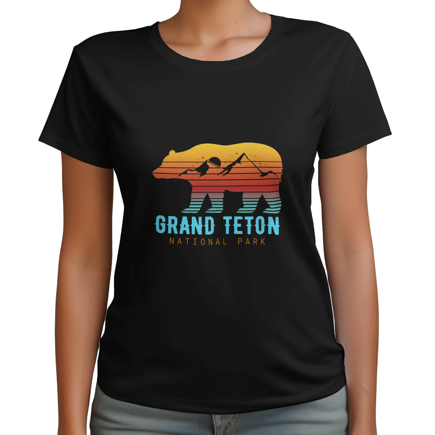 Vintage Grand Teton Hiking Graphic