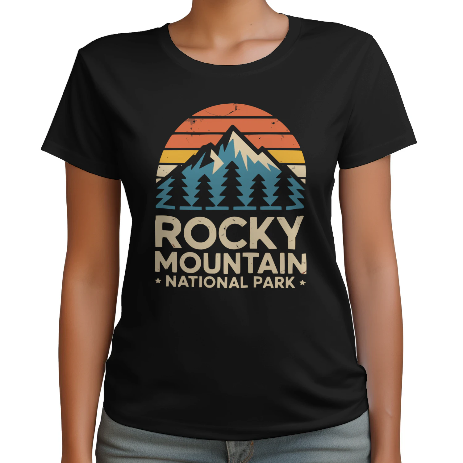 Vintage Rocky Mountain National Park Design