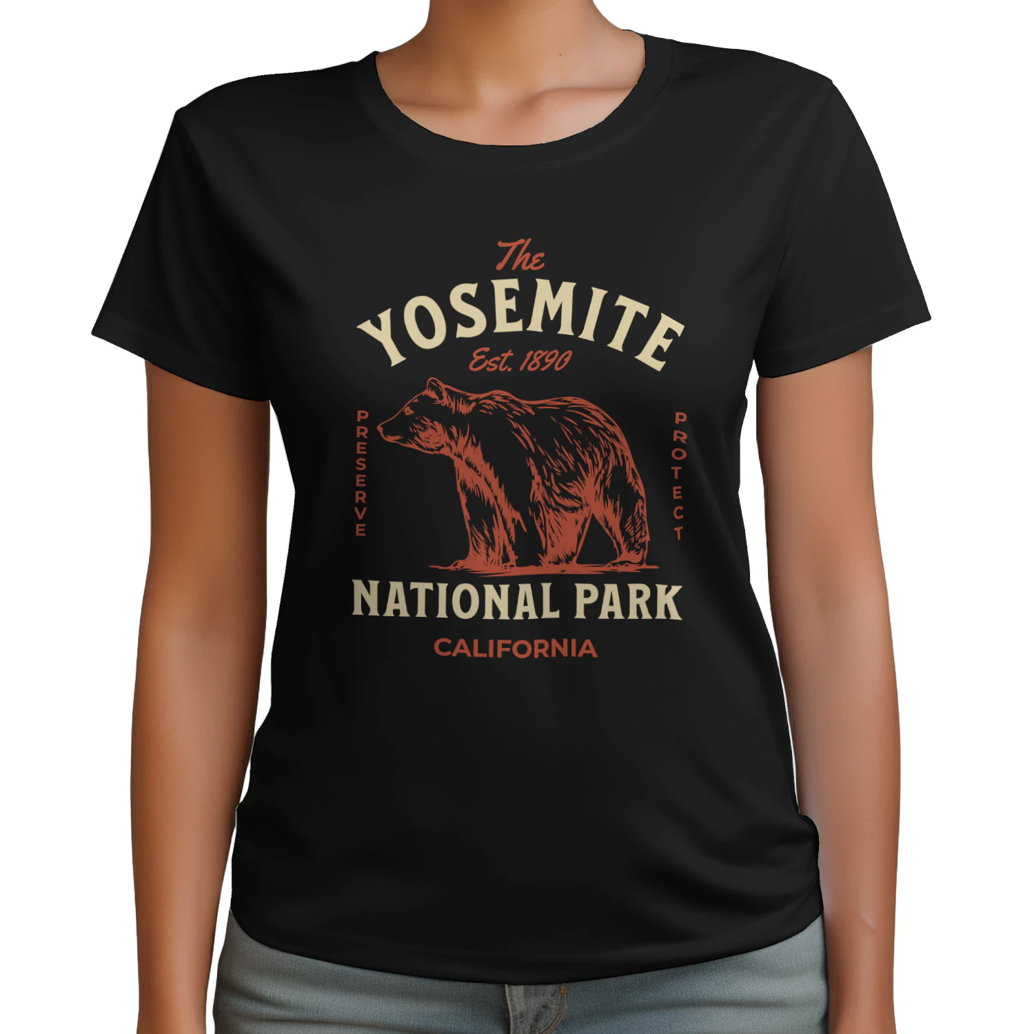 Yosemite National Park El Capitan Graphic T-Shirt – High Sierra Mountain Adventure Tee