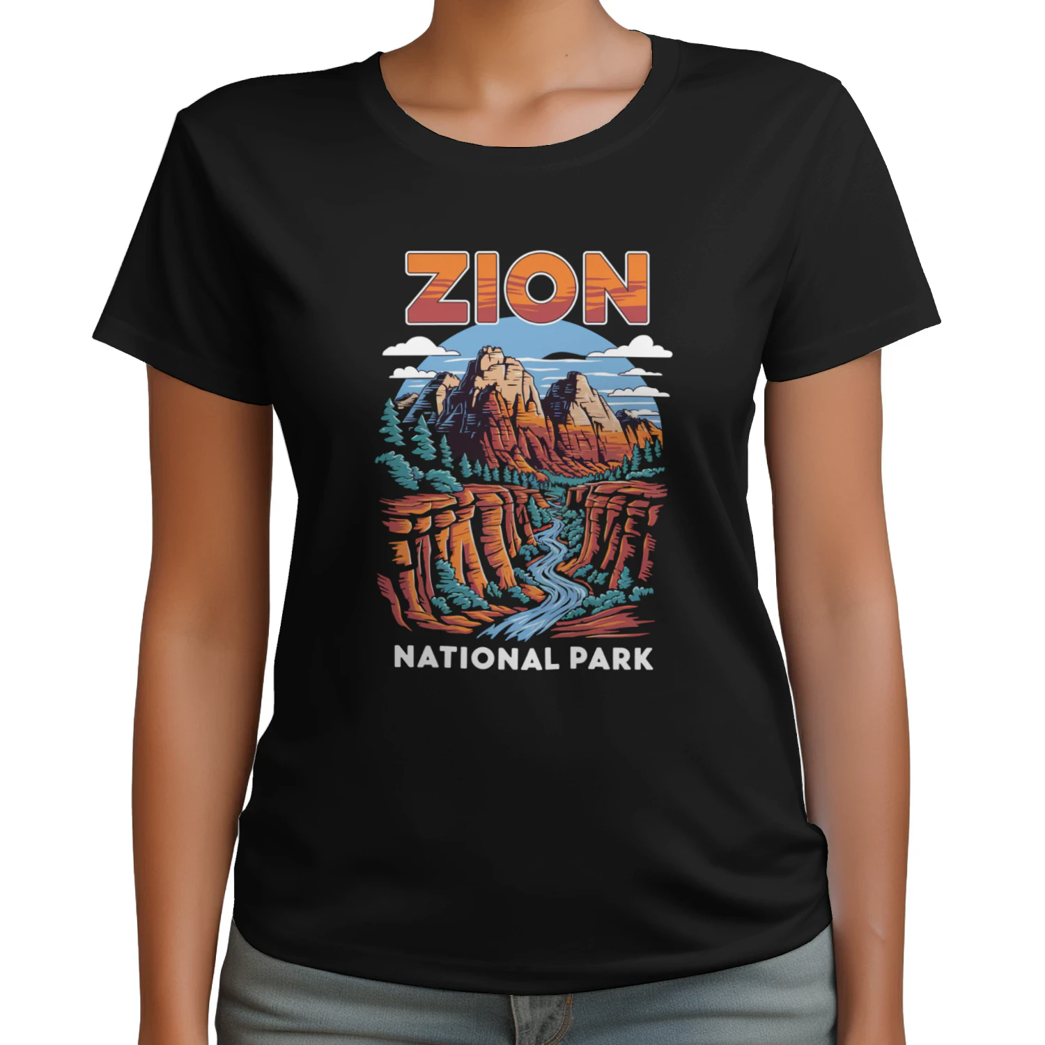Vintage Zion National Park Shirt  Retro Utah Angels Landing Hiking Graphic Tee
