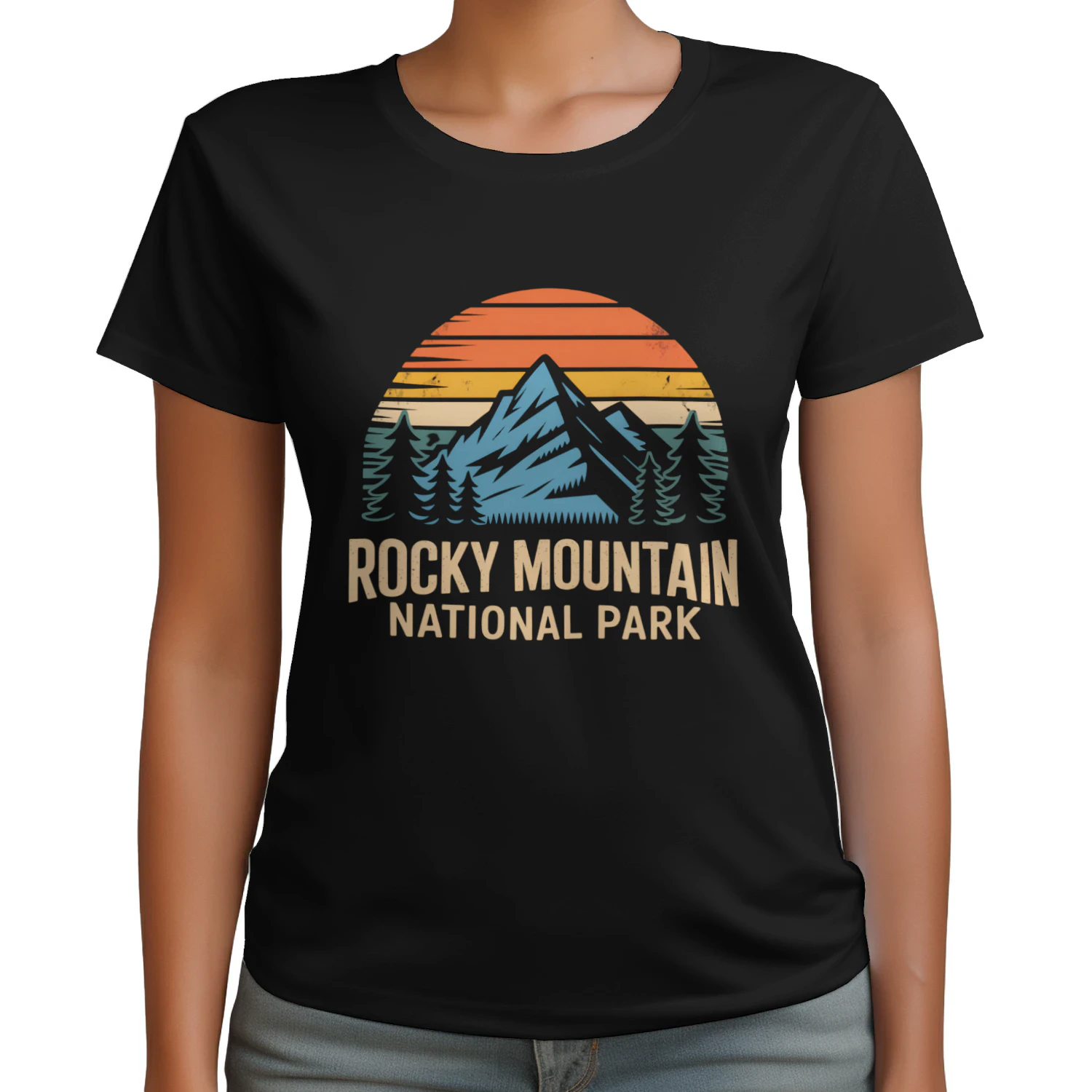 Rocky Mountain National Park Wildlife Graphic Tee