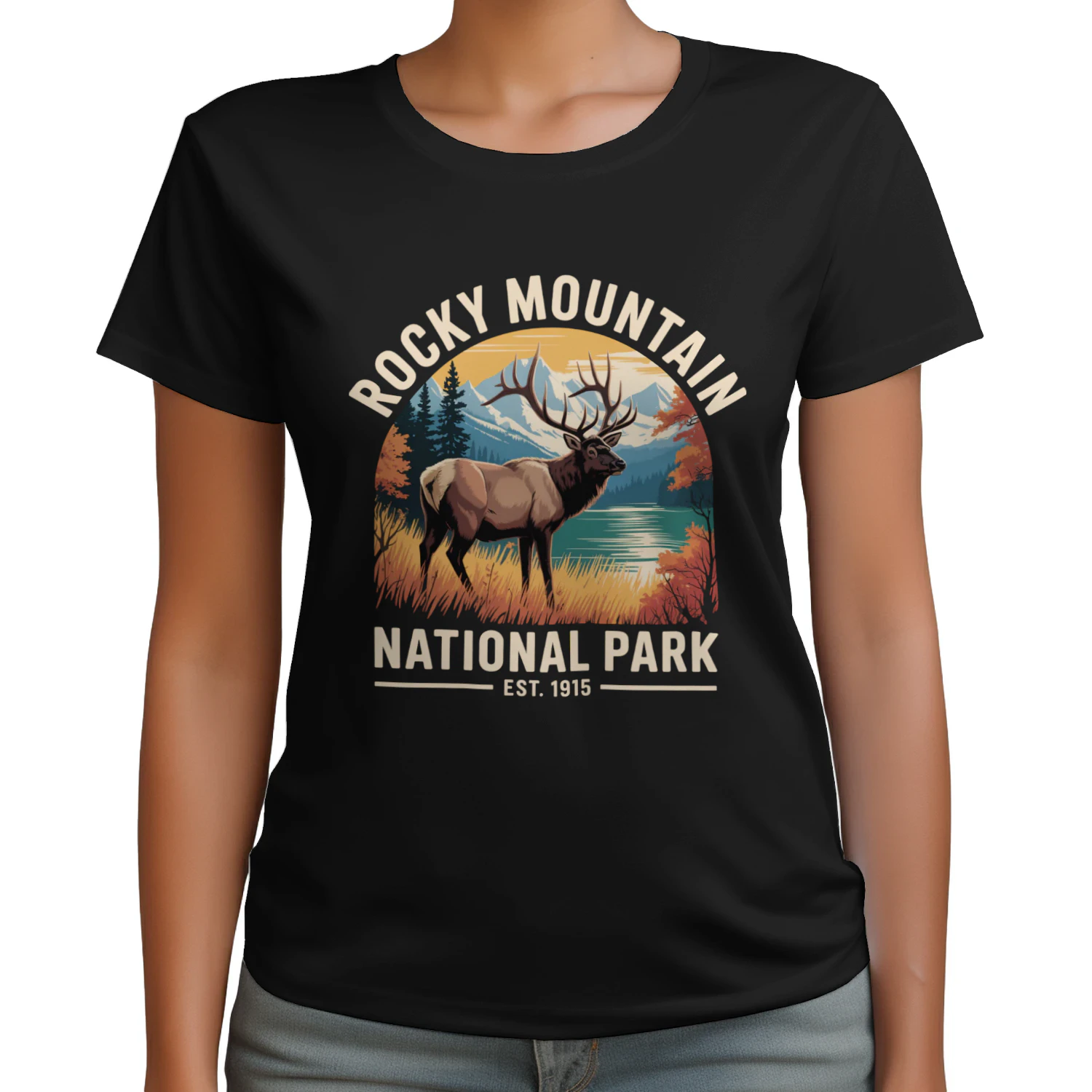 Rocky Mountain National Park Hiking Trails Tee