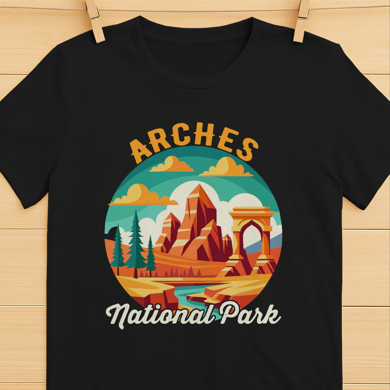 Arches National Park Desert Adventure Graphic