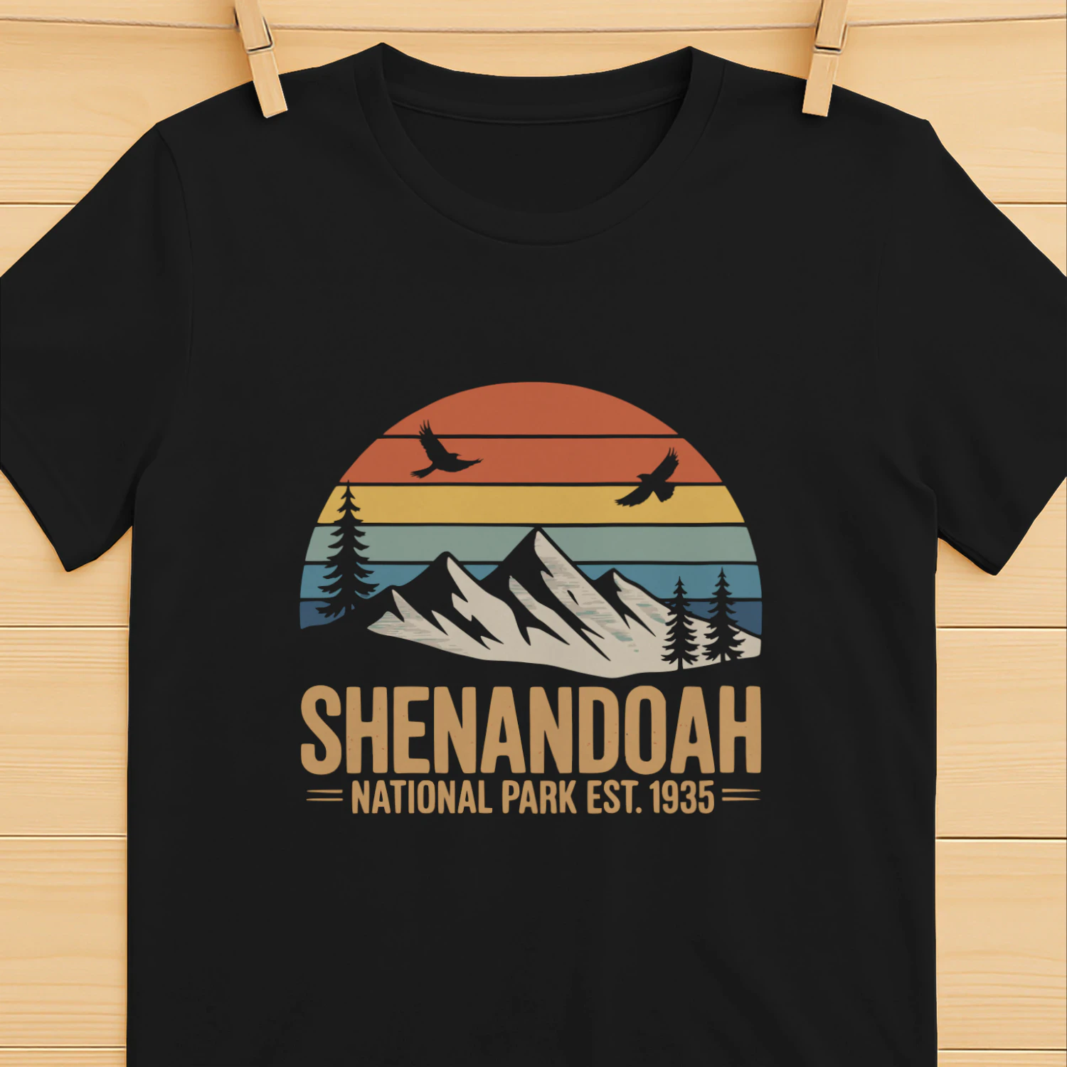 Rocky Mountain National Park Vintage Hiking Graphic