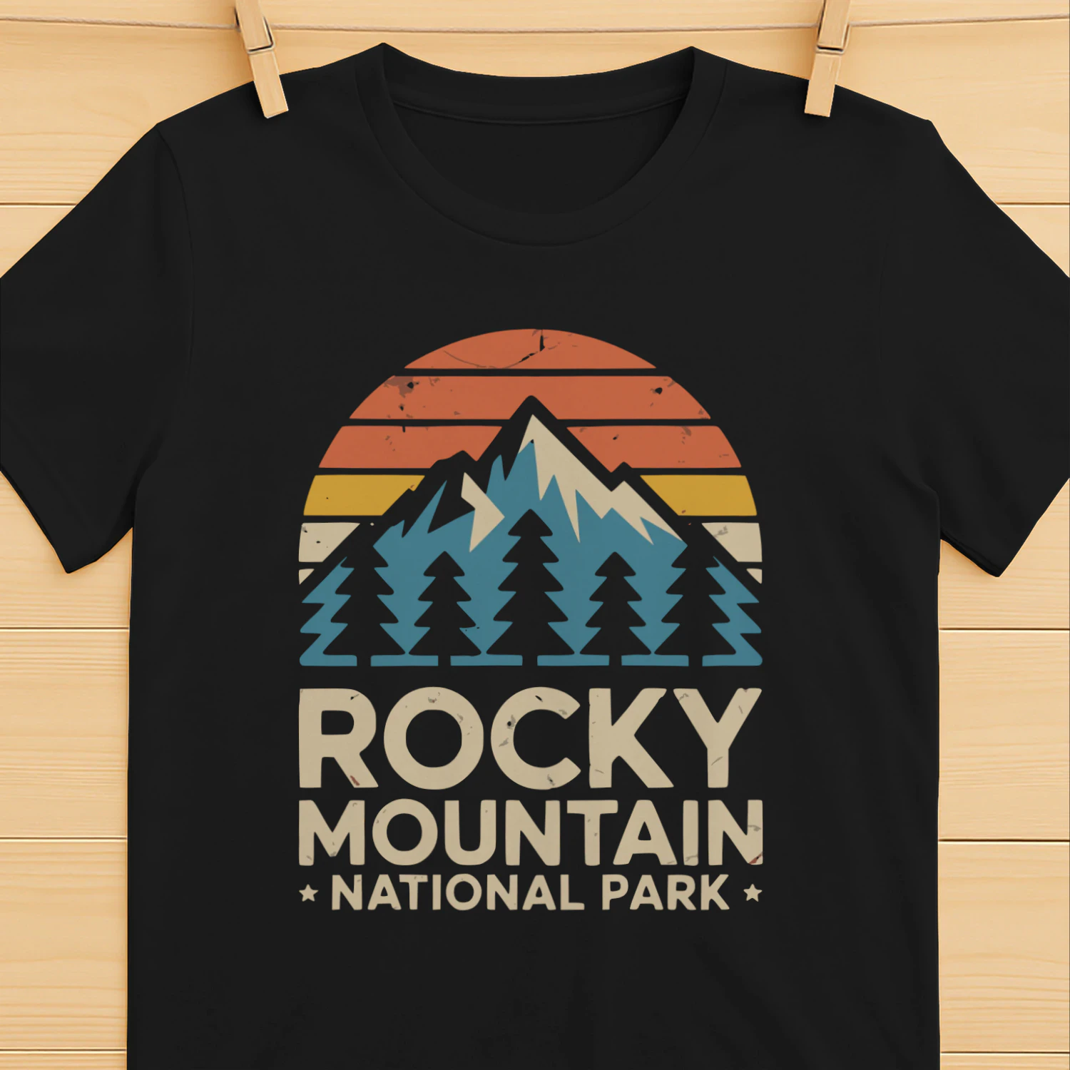 Vintage Rocky Mountain National Park Design
