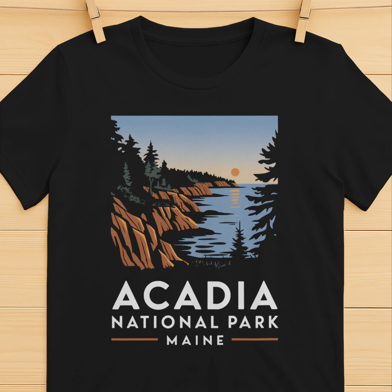 Acadia National Park Sunrise Adventure Tee