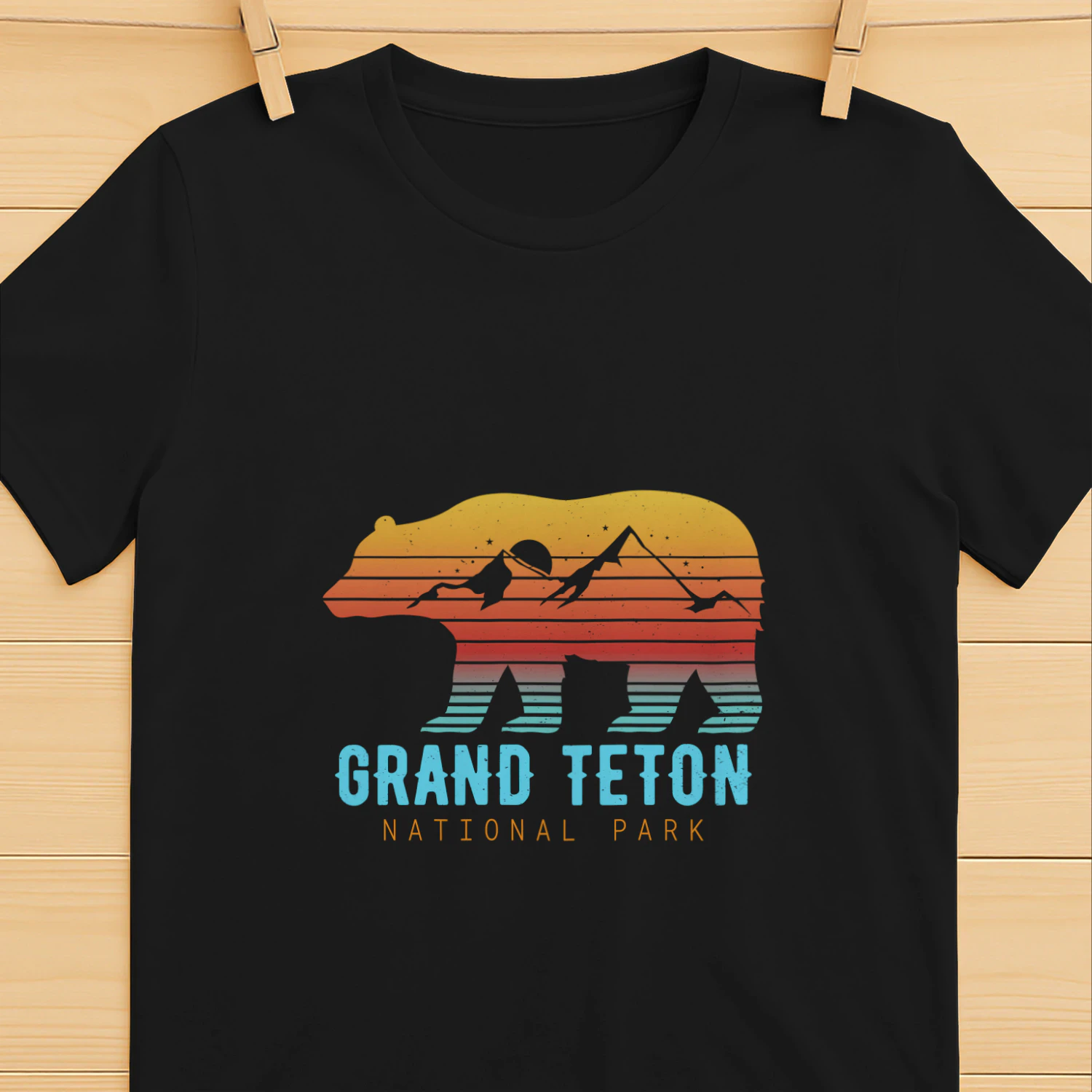 Vintage Grand Teton Hiking Graphic