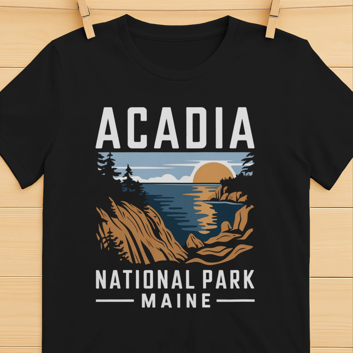Classic Acadia National Park Souvenir Shirt