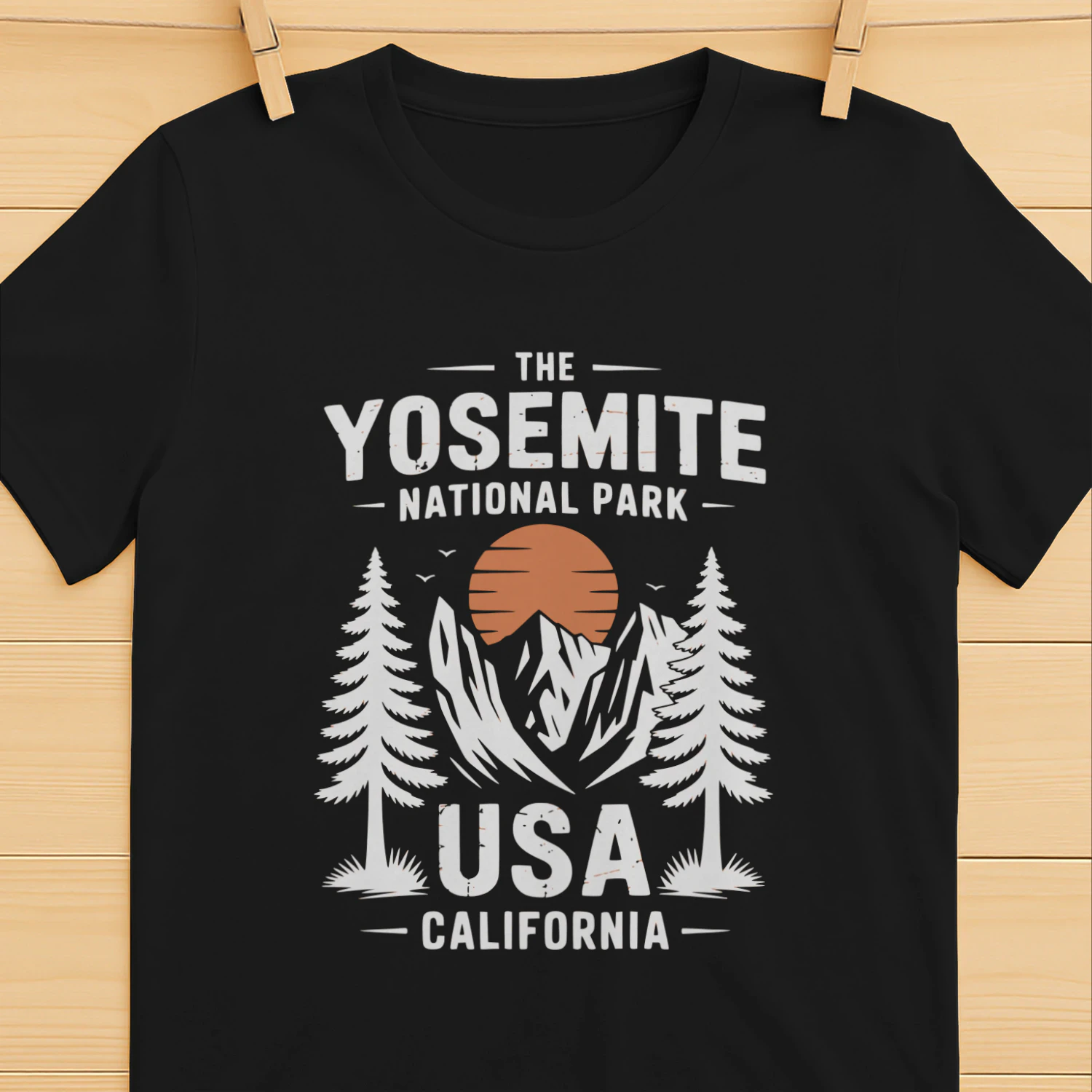 Vintage Yosemite National Park Half Dome T-Shirt – Retro California Hiker Tee